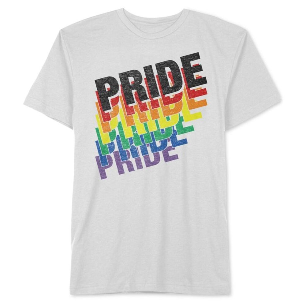 Jem Mens Pride Graphic T-Shirt, White, L, DM